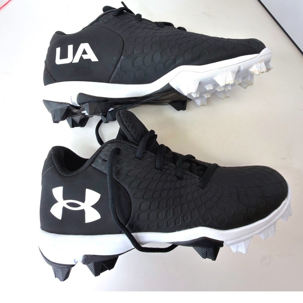 Under Armour Leadoff Low RM Youth Baseball Cleats Black White 3026607001 Size 5Y